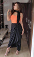 Black Drape Skirt - Top Not Included